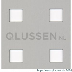 GAH Alberts geperforeerde plaat vierkant aluminium zilver 300x1000x0,8 mm 467173