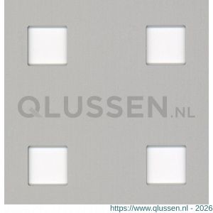 GAH Alberts geperforeerde plaat vierkant aluminium zilver 600x1000x0,8 mm 467180