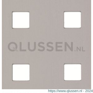 GAH Alberts geperforeerde plaat vierkant aluminium zilver 600x1000x0,8 mm 467180