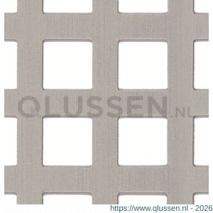 GAH Alberts geperforeerde plaat vierkant aluminium zilver 200x1000x0,8 mm 468163