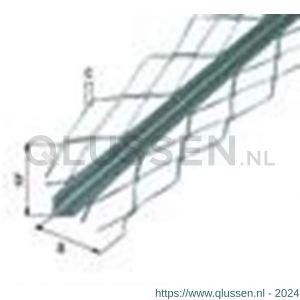 GAH Alberts stucprofiel pleister hoek verzinkt warmgewalst 32x32 mm 2,6 m 469856