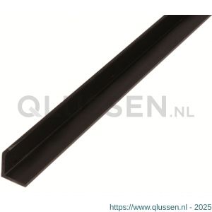 GAH Alberts hoekprofiel PVC zwart 25x25x1,8 mm 2,6 m 470043