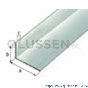 GAH Alberts hoekprofiel aluminium blank 20x10x1,5 mm 1 m 470463