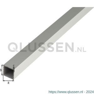 GAH Alberts vierkante buis aluminium zilver 30x30x2 mm 2,6 m 480646