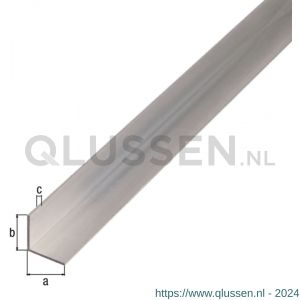 GAH Alberts hoekprofiel aluminium blank 80x80x3,0 mm 1 m 474171