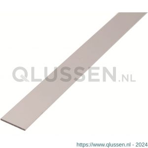 GAH Alberts platte stang aluminium wit 30x2 mm 1 m 474201