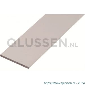 GAH Alberts platte stang aluminium wit 20x2 mm 2 m 474379