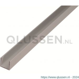 GAH Alberts U-profiel aluminium zilver 8x10x8x1,3 mm 2 m 474812