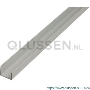 GAH Alberts U-profiel aluminium zilver 22x20x15x1 5 mm 1 m 475192