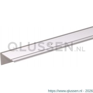 GAH Alberts trapbeschermingslijst aluminium zilver geeloxeerd 21x21x1,8 mm 1 m 476854
