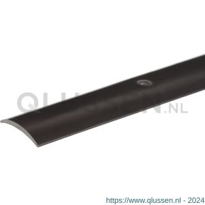 GAH Alberts overgangsprofiel PVC zwart verzonken schroefgaten 30x0,9 mm 478667