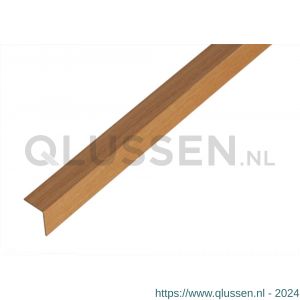 GAH Alberts hoekprofiel PVC beuken 20x20x1 mm 2,6 m 478773