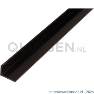 GAH Alberts hoekprofiel PVC zwart 20x10x1,5 mm 2 m 479121