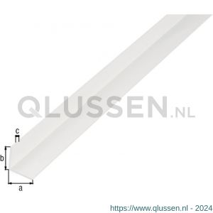 GAH Alberts hoekprofiel PVC wit 80x80x2 mm 2 m 477011