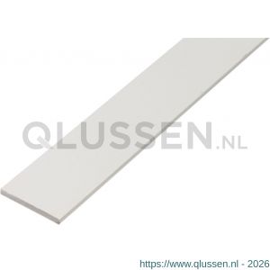 GAH Alberts platte stang PVC wit 20x2 mm 2 m 479398