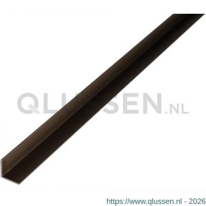 GAH Alberts hoekprofiel aluminium brons 25x25x1,5 mm 1 m 480035