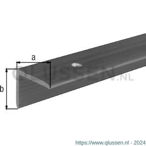 GAH Alberts trapbeschermingslijst PVC zwart 25x20x2 mm 1 m 482886