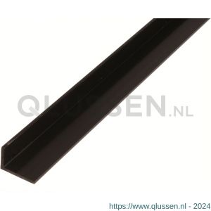 GAH Alberts hoekprofiel PVC zwart 30x20x3 mm 2,6 m 487898