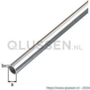 GAH Alberts ronde buis aluminium chroom 10x1 mm 2 m 488413