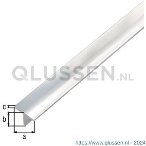 GAH Alberts T-profiel aluminium chroom 15x15x1,5 mm 1 m 488444