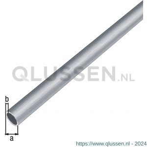 GAH Alberts ronde buis aluminium RVS optiek licht 15x1 mm 1 m 488901