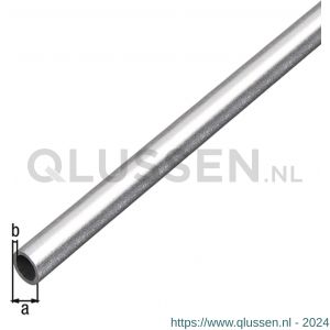 GAH Alberts ronde buis aluminium kogelgestraald zilver 10x1 mm 1 m 489205