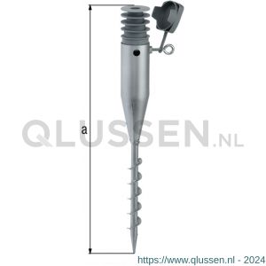 GAH Alberts inschroef paalvoet verzinkt 570 mm 610227