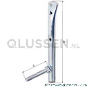 GAH Alberts velghouder blauw verzinkt 200x100 mm 801984