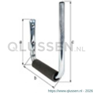GAH Alberts surfplankhouder blauw verzinkt 18x180x200 mm 802141