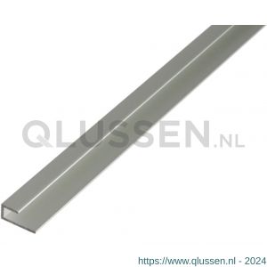 GAH Alberts afdeklijst profiel zelfklemmend aluminium zilver geeloxeerd 20x9x10 mm 1 m 030944