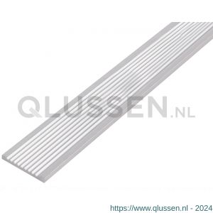 GAH Alberts platte stang platstaal geriffelt aluminium zilver geeloxeerd 40x3 mm 1 m 463144