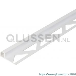 GAH Alberts afsluitprofiel afgerond tegel PVC wit 8 mm 2,5 m 476496