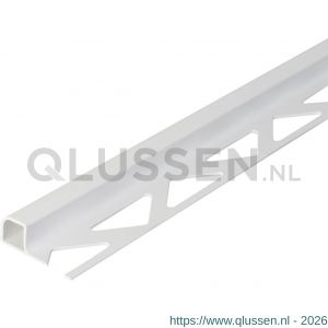 GAH Alberts afsluitprofiel afgerond tegel PVC wit 10 mm 2,5 m 476526