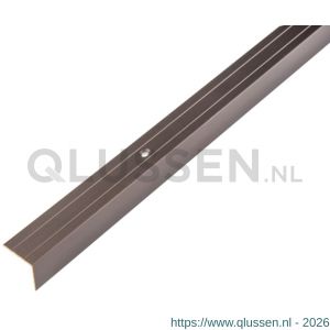 GAH Alberts trapbeschermingslijst aluminium brons geeloxeerd 24,5x20x1,5 mm 2 m 477271