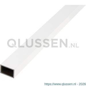 GAH Alberts rechthoekige buis aluminium wit 40x20x2 mm 2,6 m 479916