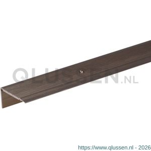 GAH Alberts trapbeschermingslijst aluminium brons geeloxeerd 45x23x2,7 mm 1 m 484026