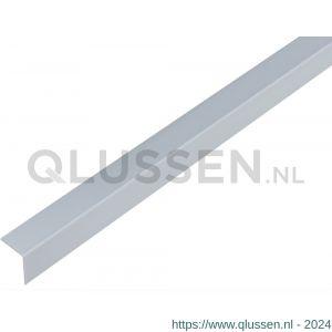 GAH Alberts hoekprofiel PVC aluminium grijs 20x20x1 mm 1 m 485030