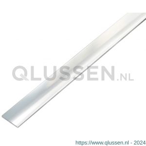 GAH Alberts platte stang zelfklevend aluminium chroom 15x2 mm 1 m 488307