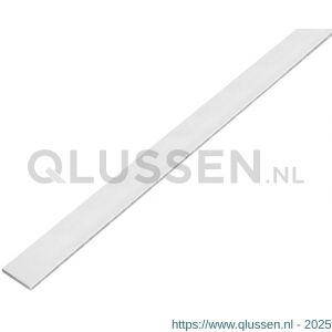 GAH Alberts platte stang zelfklevend aluminium kogelgestraald zilver 20x2 mm 1 m 489175