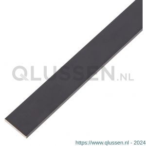 GAH Alberts platte stang aluminium zwart 20x2 mm 1 m 489373