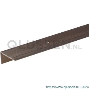 GAH Alberts trapbeschermingslijst geboord aluminium RVS geeloxeerd 43x23 mm 1 m SB 490478