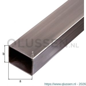 GAH Alberts rechthoekige buis glad 40x20x2,0 mm 1 m 431693