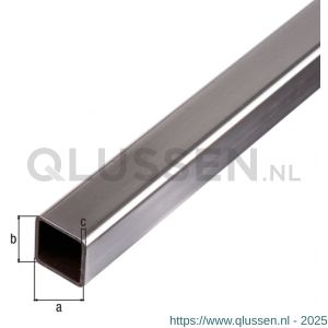 GAH Alberts vierkante buis staal glad 60x60x2,5 mm 1 m 431747