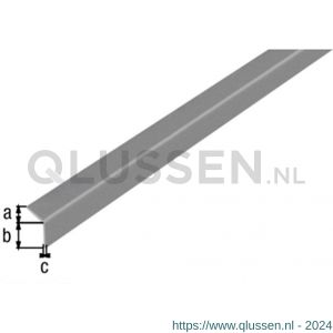 GAH Alberts hoekprofiel zelfklevend PVC metallic 20x20x1,5 mm 2 m 432935