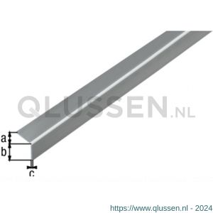 GAH Alberts hoekprofiel zelfklevend PVC RVS optiek 20x20 mm 1 m 432959