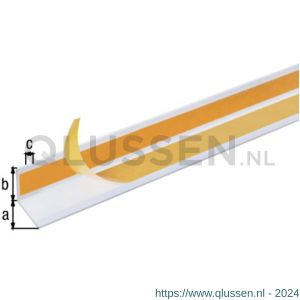 GAH Alberts hoekprofiel zelfklevend aluminium wit 30x30x2,0 mm 1 m 433550