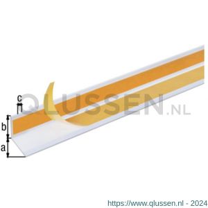 GAH Alberts hoekprofiel zelfklevend aluminium wit 30x30x2,0 mm 2,6 m 433567