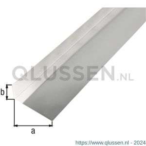 GAH Alberts gladde plaat gefaceteerd L aluminium blank 68x30 mm 2 m 462819