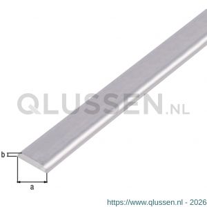 GAH Alberts afdeklijst afgeronde kanten aluminium blank 19x4 mm 1 m 469993