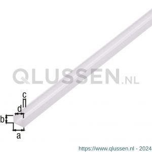 GAH Alberts U-profiel PVC wit 6,2x8,7x6,2x1,2 mm 1 m 470562